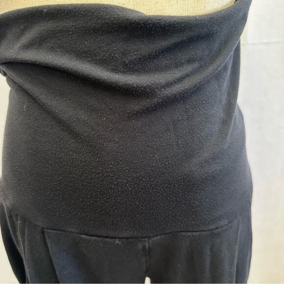 Nike black foldover modal‎ ruched leg capri yoga pant size small - Picture 14 of 16